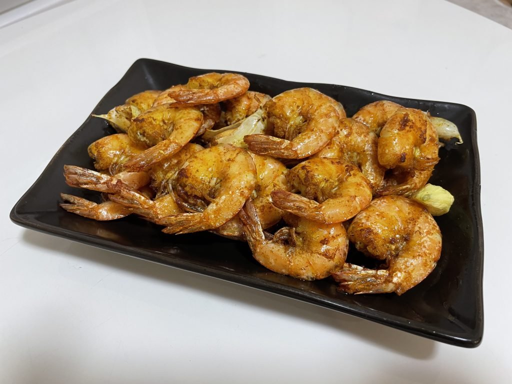 Zerdeçallı karides kızartma