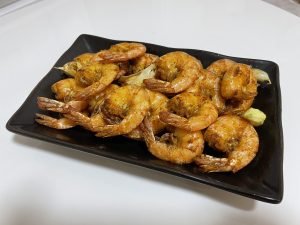 Zerdeçallı karides kızartma